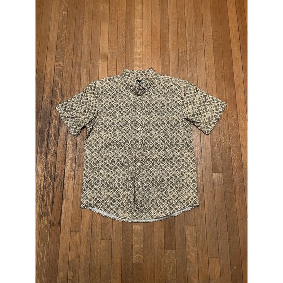 NWT David Taylor Collection Geometric Design Button-up shirt Mens L - Picture 1 of 3